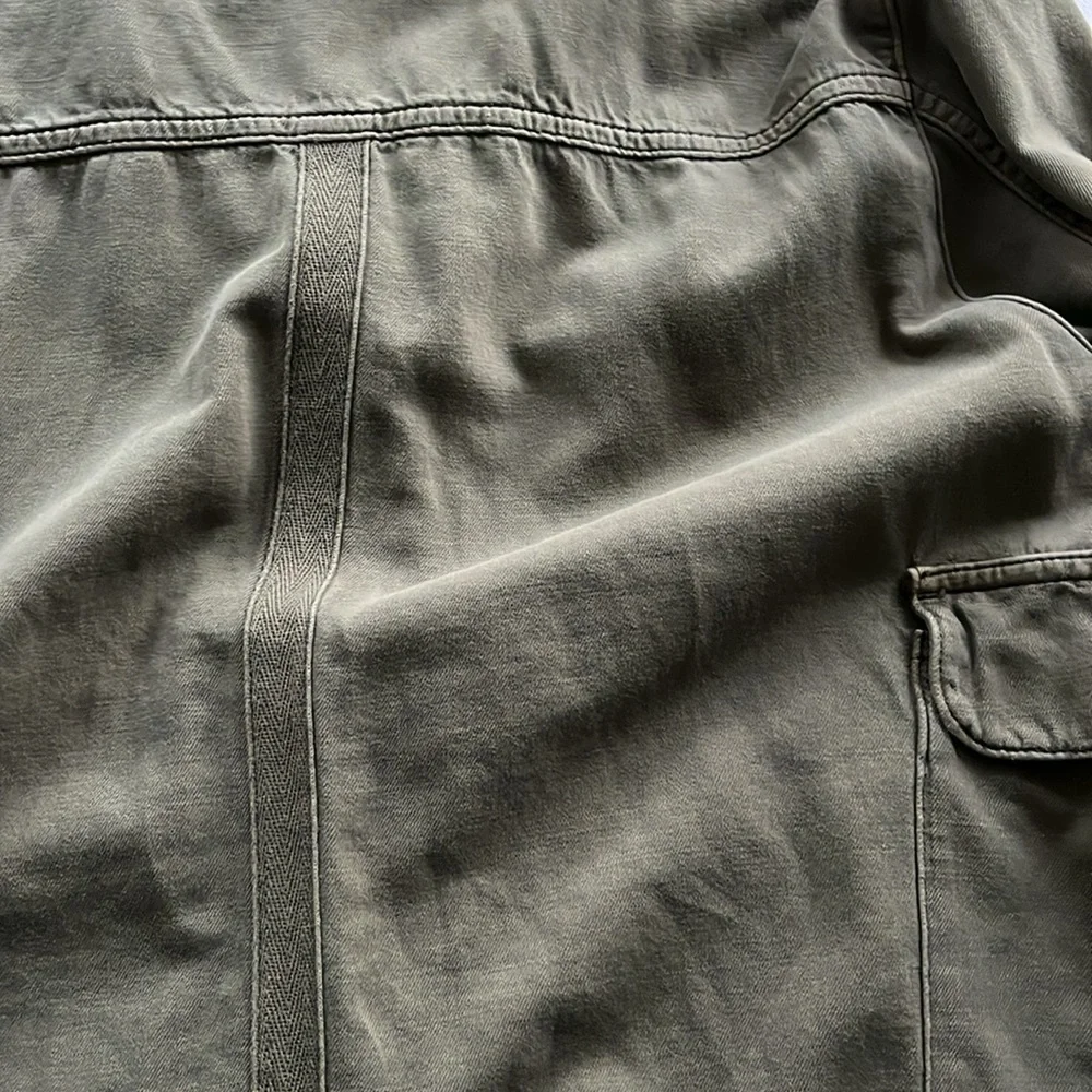 Anthropologie Olive Green Utility Jacket - Picture 9 of 9